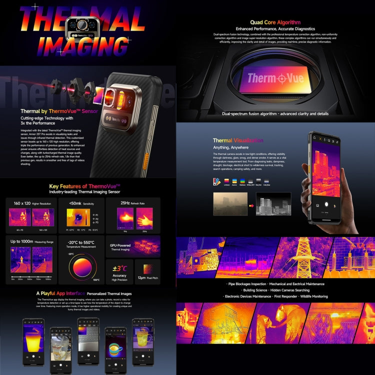 Ulefone Armor 25T Pro Rugged Phone, Thermal Imaging, 6.78 inch Android 14 MediaTek Dimensity 6300 Octa Core, Network: 5G, NFC Ulefone Armor 25T Pro Rugged Phone, Thermal Imaging, 6.78 inch Android 14 MediaTek Dimensity 6300 Octa Core, Network: 5G, NFC